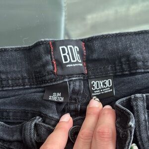 BDG Charcoal Slim Stretch Denim